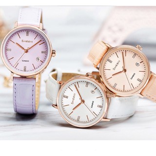 นาฬิกาคาสิโอ Casio Sheen SHE-3048PGL-6A , SHE-3048PGL-7A รับประกัน 1 ปี อุปกรณ์ครบครับ