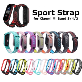 Xiaomi Mi Band 5 6 Strap Double Color Original Silicone Strap Replacement Wrist Strap Band Wriststrap Miband 6 5 Wristband Smartwatch