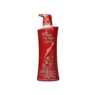 Mistine white spa summer UV three whitening body lotion มิสทีน ไวท์สปา ซัมเมอร์ ยูวีทรี ไวท์เทนนิ่ง บอดี้ โลชั่น 400ml.