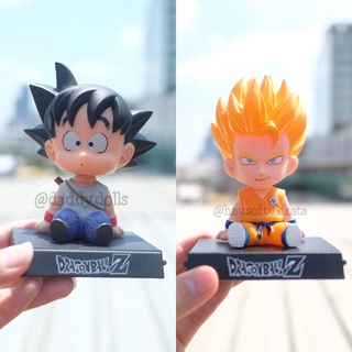 โมเดล Goku โงกุน &amp; Goku Super Saiyan ซุปเปอร์ไซย่า ท่านั่ง ส่ายหัว Dragonball ดราก้อนบอล