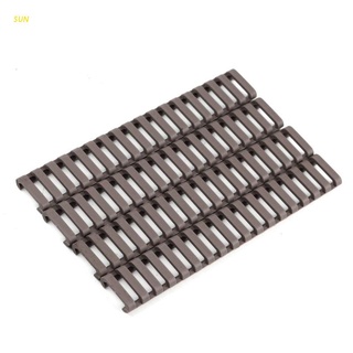 SUN 18-Slot Picatinny Ladder Rail Panel Handguard Protector Resistant Cover 4Pcs Set