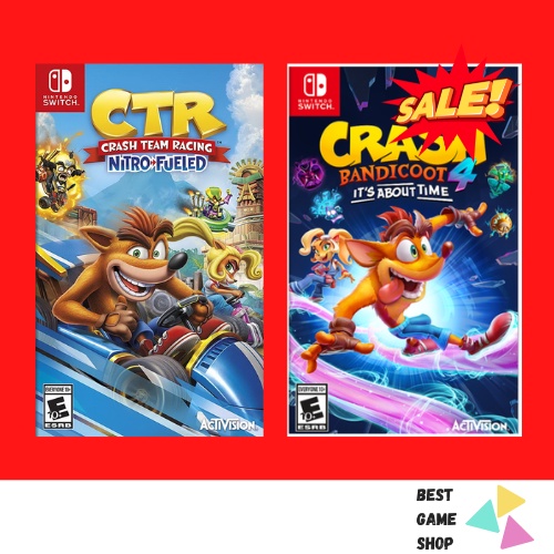 Crash Bandicoot 4  Nintendo Switch / Crash Team Racing Nintendo Switch Games (มือ1)