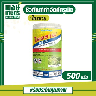 ไตรซาน  ไตรโคเดอร์ม่า ฮาเซียนั่ม (Trichoderma harzianum) 500 กรัม  ป้องกัน กำจัด เชื้อรา รักษาโรคพืช  พงษ์เกษตรอุตรดิตถ์