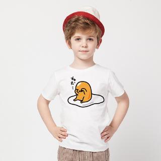 เสื้อยืดคอกลม แขนสั้น ลายไข่แดง Gudetama สําหรับเด็ก