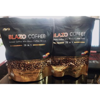 Blazo Coffee  เบลโซ่  กาแฟเพื่อสุขภาพ Blazo Coffee 29 in 1 (1 ห่อ 20 ซอง 17 กรัม) จำนวน 2 ห่อ