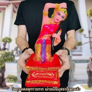 พระแม่ธรณี ตำรับหลวงพ่อกวย 5นิ้ว ประทับนั่งบีบมวยผมปราบมาร ขอพรท่านให้ทำมาหากินเจริญรุ่งเรืองและมีชัยเหนือศัตรู F