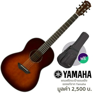 Yamaha® CSF3M กีตาร์โปร่งไฟฟ้า 37 นิ้ว ทรง Parlor ไม้ท็อปโซลิดซิดก้าสปรูซ/โซลิดมะฮอกกานี ใข้สาย Elixir + แถมฟรีกระเป๋ากี