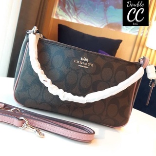 (แท้ 💯%‼) COACH F58321 TOP HANDLE POUCH