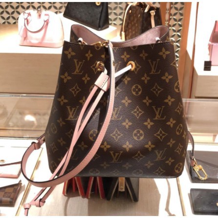 louis vuitton brown pink bag