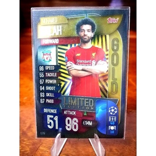 การ์ด​ Match Attax UEFA Champions League 2019/20 รุ่น LIMITED EDITION