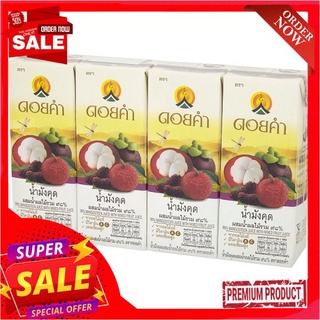 ดอยคำ น้ำมังคุด98%ผสมน้ำผลไม้รวม200มลX4DOIKHAM MANGOSTEEN + MIXED FRUIT 200MLX4