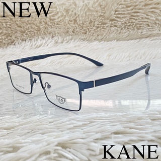 แว่นตา KANE สำหรับตัดเลนส์ กรอบแว่นตา Fashion รุ่น 5608 สีน้ำเงิน กรอบเต็ม ขาข้อต่อ Stainless