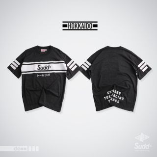 Sudd เสื้อยืดโอเวอร์ไซส์ รุ่น Hokkaido สีท็อปดำ