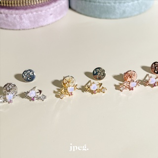 opal pink - jennie earring (Brass)