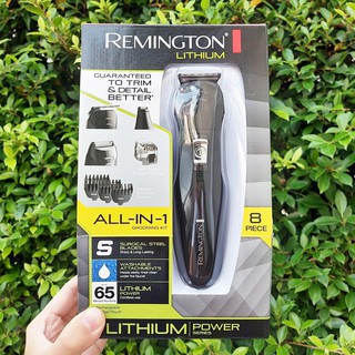 เครื่องโกนหนวด เครา แบบไร้สาย All-in-1 Grooming Kit 8 Pieces Lithium Powered PG6025 (Remington®)