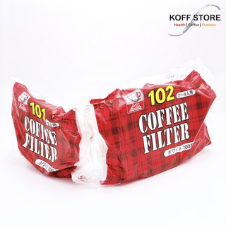 Kalita Coffee Paper Filter กระดาษกรองกาแฟคุณภาพสูง สำหรับกาแฟดริป 100 แผ่น