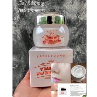 ✅พร้อมส่ง ของแท้💯 LABELYOUNG Vitamin Milk Whitening Cream ครีมหน้าสด ผิวนุ่ม หน้าเด้ง