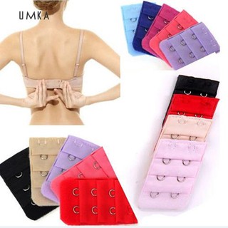 ☆Sl 5Pcs Women 3 Rows 2 Hooks Lingerie Bra Strap Extender Back Band Extension