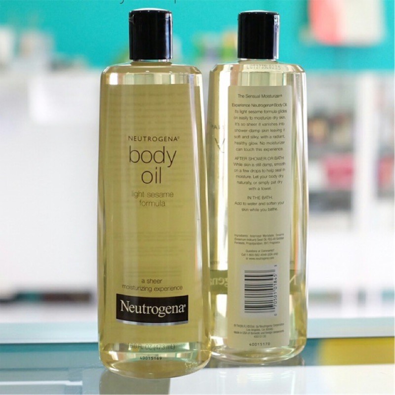 Neutrogena Body Oil Light Sesame Formula Fragrance Free 473 ml | Shopee  Thailand