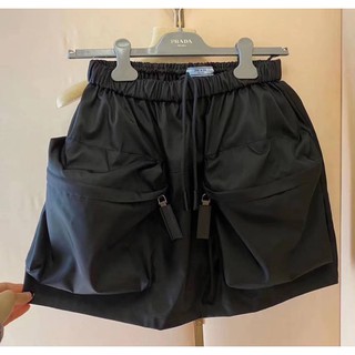 กางเกงขาสั้น ปราด้า mini skirt black