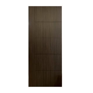 HOLZTUR ประตูเมลามีน เซาะร่องดำ MD-FC05 80x200ซม. DARK GRAY OAK