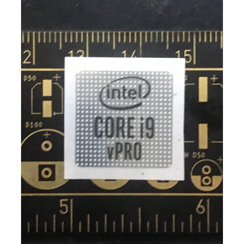 สติ๊กเกอร์โลโก้ สติ๊กเกอร์ intel Core i9 vPro 10th gen 2020 ori