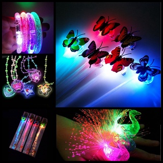 แฟลช LED สีสันสดใส วิกผม ผมเรืองแสง สร้อยคอ สร้อย กำไลข้อมือ ของเล่น ของเล่นเด็ก SA6193