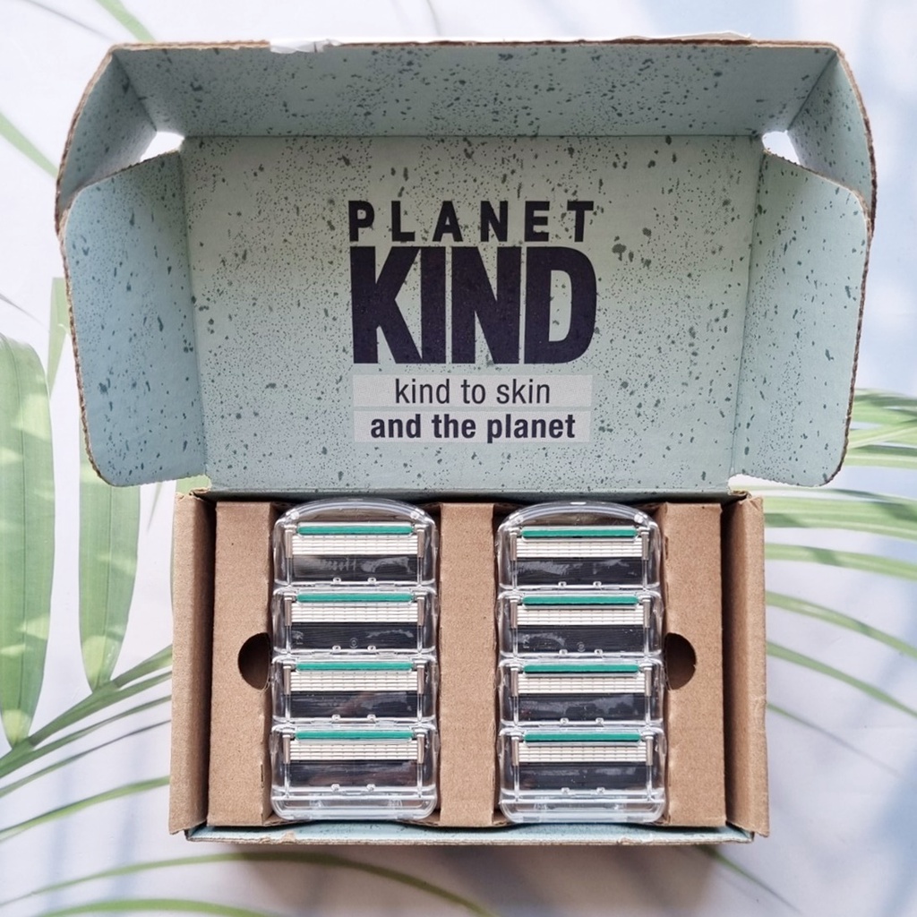 ยิลเลตต์ แพลนเน็ต ไคด์ ใบมีดโกน Planet Kind® Kind to Skin and The Planet Blade Refills 8 Cartridges 