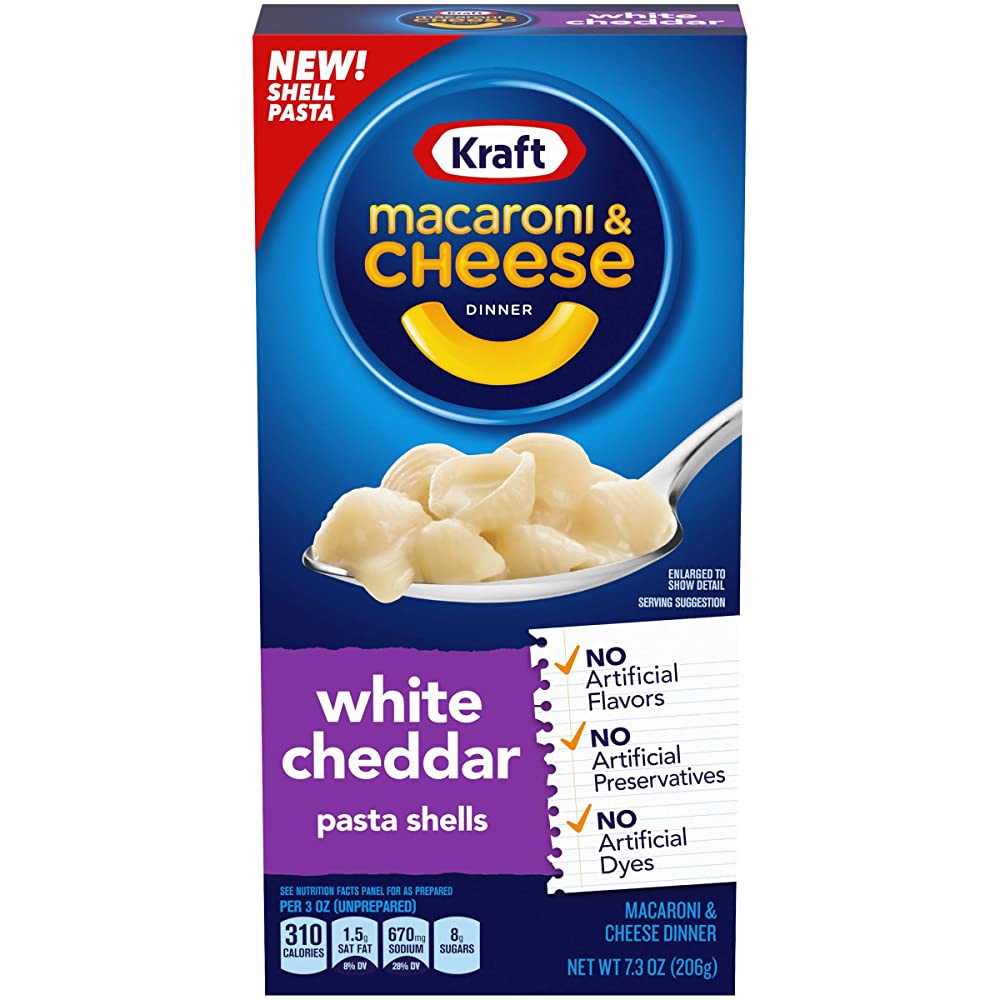 Kraft White Cheddar Macaroni And Cheese Meal