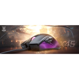 เมาส์เกมมิ่ง NUBWO X45 ABIGAIL GAMING ไฟ RGB มีโปรแกรม MACRO (รับประกันศูนย์ 2 ปี)