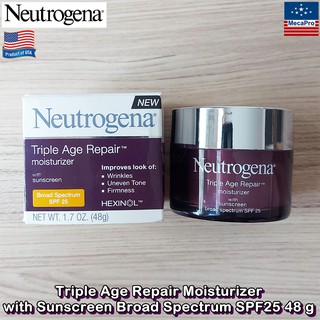 Neutrogena® Triple Age Repair Moisturizer Broad Spectrum SPF 25 48g นูโทรจีนา มอยเจอร์ไรเซอร์ ผสมกันแดด