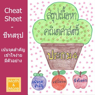 ชีทสรุป CheatSheet - คณิต ป.4 (สองเทอม)