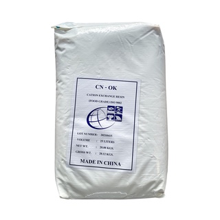 สารกรองเรซิ่น Resin Softener CN-OK (Food Grade) บรรจุ 25 ลิตร   ***รบกวนสั่งทีละถุง**