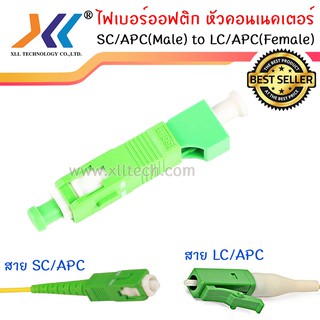 อุปกรณ์เเปลงหัวไฟเบอร์ออฟติกแบบ LC/APC(Female) เป็น SC/APC(Male)