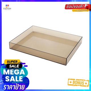 ถาดอะคริลิก KECH 33x26x4 ซม.ไซซ์ L สีชาใสACRYLIC TRAY KECH 33X26X4CM L CLEAR LIGHT BROWN