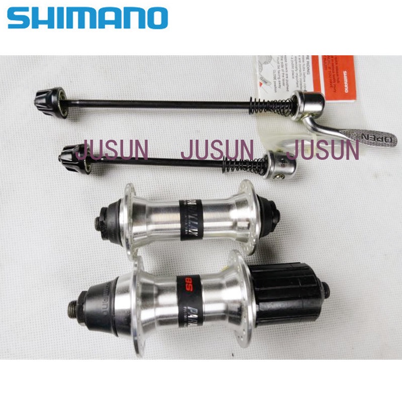 Shimano HB-RM60 FH-RM60 FH-RM30 MTB จักรยานเสือภูเขา V-เบรค Hub 32/36 หลุม Hub Q/R Skewer สีเงิน