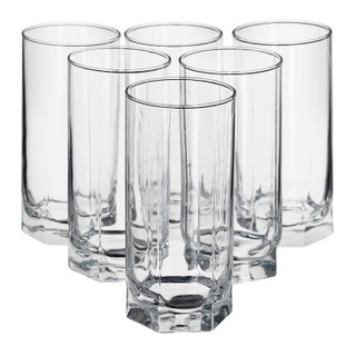 Pasabahce Beer Glass (6 ใบ) แก้วเบียร์ เเก้วเบียร์สวยๆ เเก้วเบียร์ทรงเหลี่ยมถูกเเละดี/13 ออนช์ (440 cc)