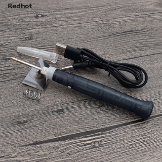 &lt;Redhot&gt; หัวแร้งบัดกรีไฟฟ้า USB แบบพกพา มืออาชีพ แสดงสถานะการทํางาน ลดราคา