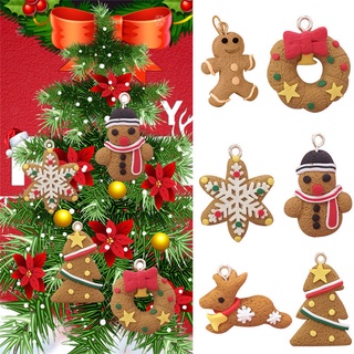 [Christmas Products] จี้แขวนต้นคริสต์มาสขนมปังขิงสําหรับผู้ชาย