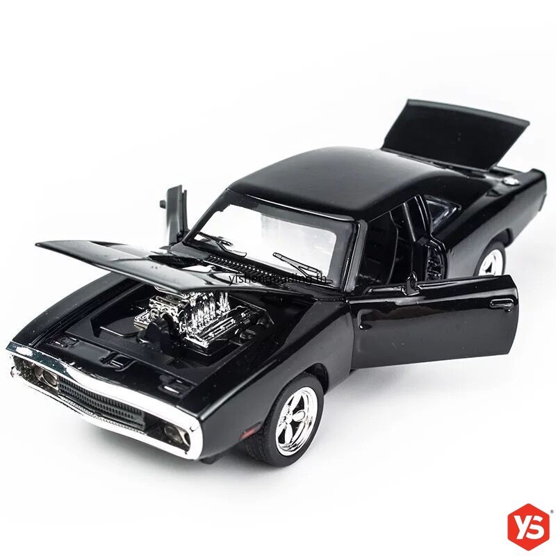 🔥ส่งไวจากไทย🔥โมเดลรถเหล็ก​ Dodge Charger - Fast Furious Dom​ ยาว16.5cm/21cm สเกล 1/32 1/24 มีเสียง​มีไฟ​​ เปิด​ได้​หลา​ยส่วน