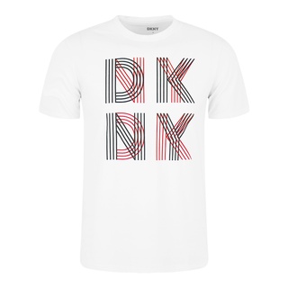 เสื้อยืดแขนสั้นลําลอง คอกลม ผ้าฝ้าย พิมพ์ลายโลโก้ DKNY ขนาดใหญ่ แฟชั่นสําหรับผู้ชาย และผู้หญิง S-5X 058