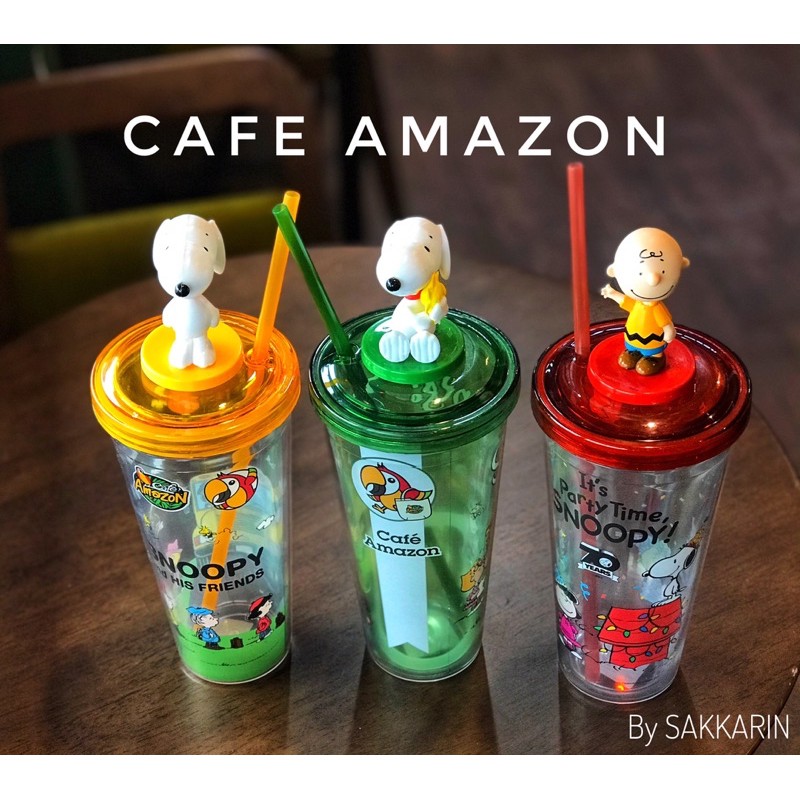 แก้ว Café Amazon x Snoopy Shopee Thailand