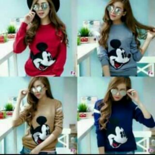 เสื้อไหมพรมมิคกี้ผ้าหนานุ่ม ราคา 390 ฿
อก