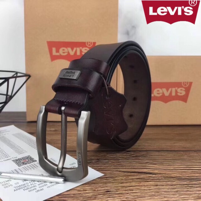 ของเท้!! เข็มขัดลีวายส์ ลีวาย เข็มขัดหนังแท้ Levi’s belt LV2