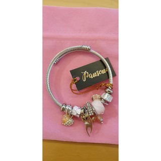 New Charm Bracelet Pink Purr..