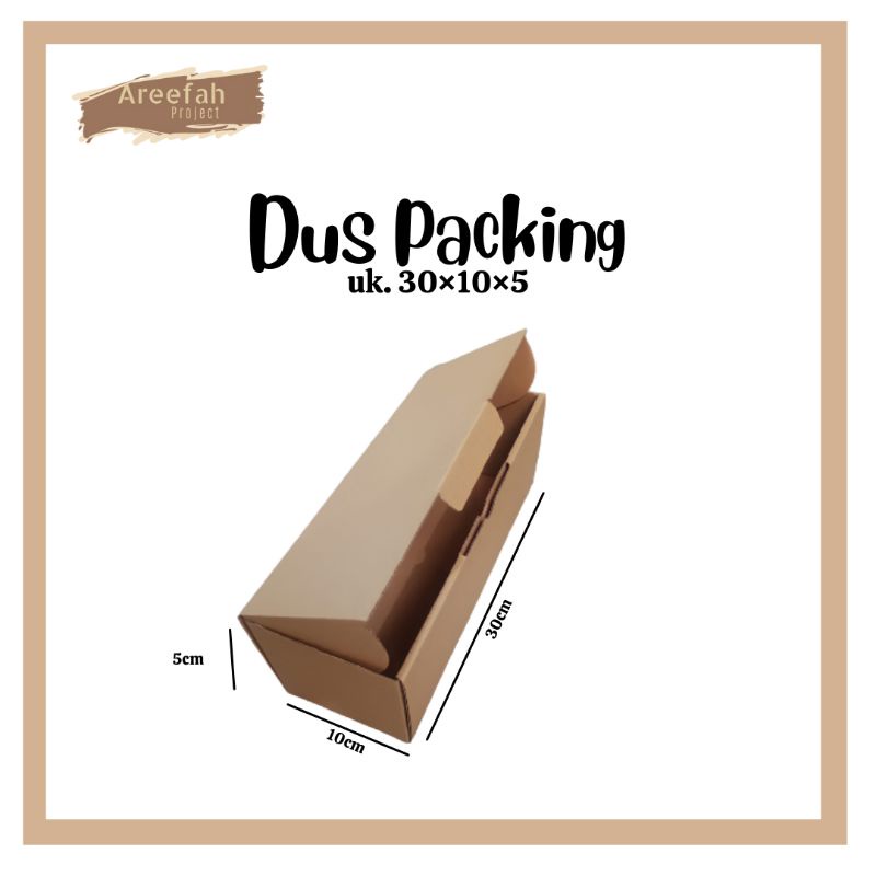 CARDBOARD / CARDBOARD BOX / DI CUT PACKING CARDBOARD ขนาด 30x10x5 cm