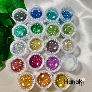 【พร้อมส่ง】กากเพชรสีเมทัลลิคเม็ดละเอียด กากเพชรตกแต่ง กากเพชรแต่งเล็บ ใช้งานเรซิ่นได้