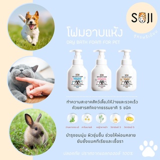 Soji แชมพูโฟม โฟมอาบแห้ง 250ml