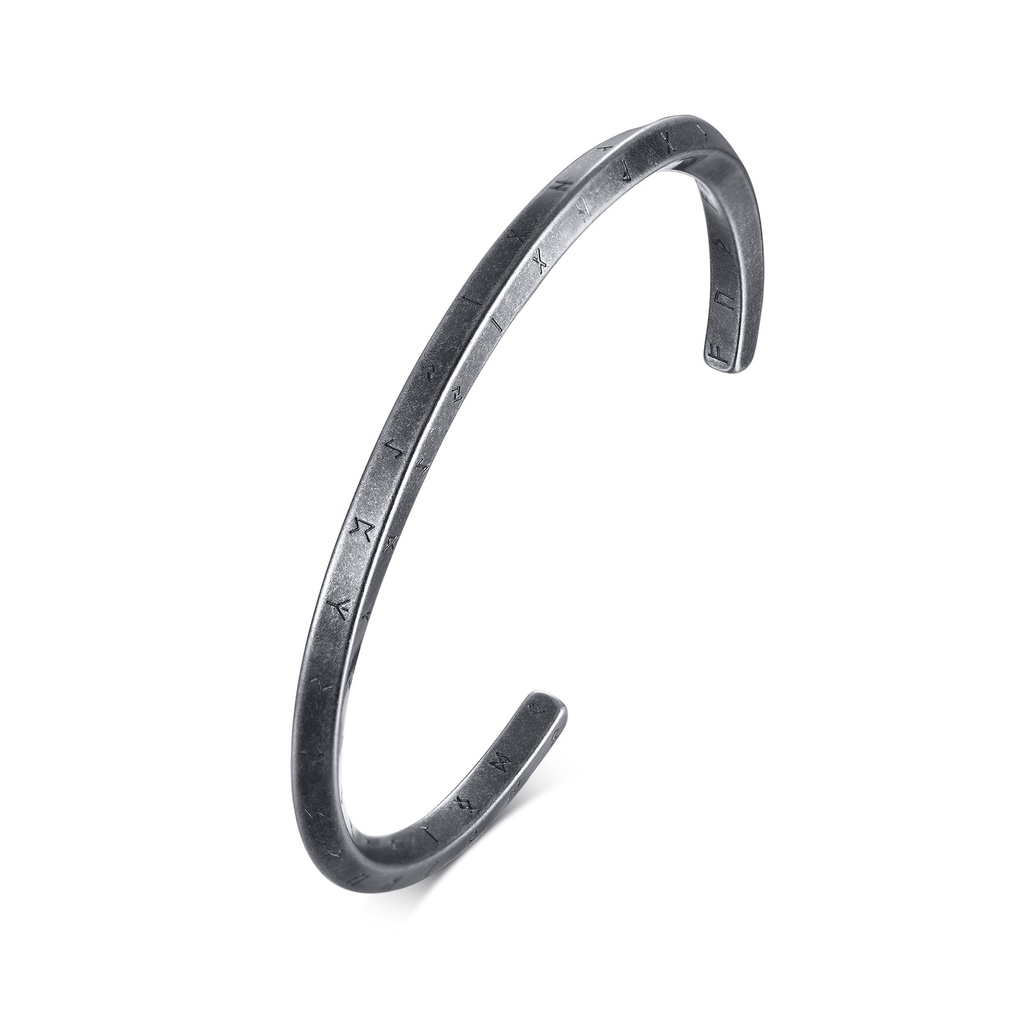 Viking กําไลข้อมือ ลายตัวอักษร 24 ตัว สไตล์นอร์ดิก เครื่องประดับ สําหรับผู้หญิง ผู้ชาย