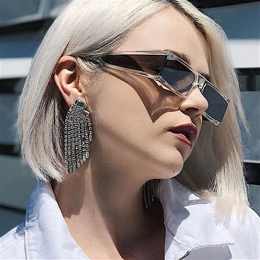 Diacha Fashion Rectangle Punk Sunglasses For Women Small Sunglasses Sun Glasses Uv400 Retro 